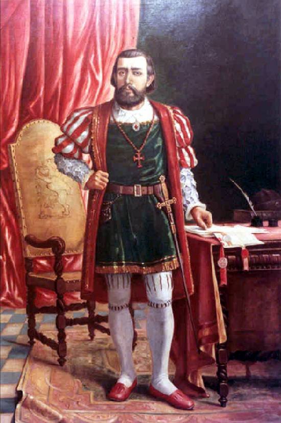 Portret van Martim Afonso de Souza door Benedito Calixto