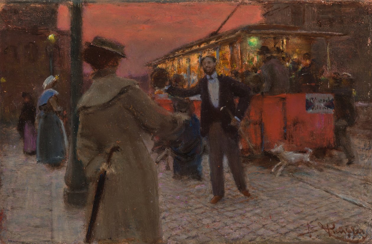 Romeinse tram, 1905 door Benes Knupfer