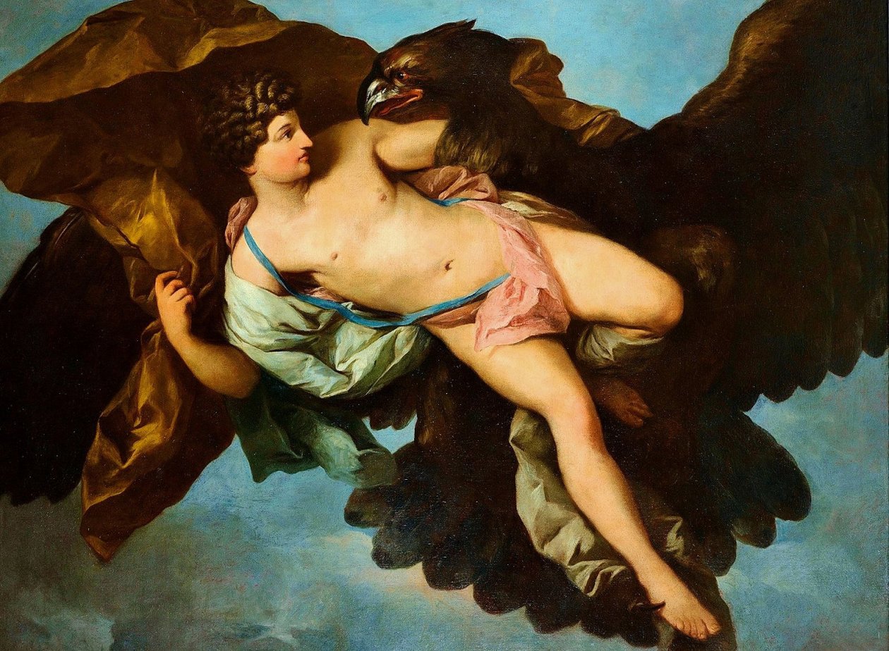 De Ontvoering van Ganymedes door Benigne Gagneraux