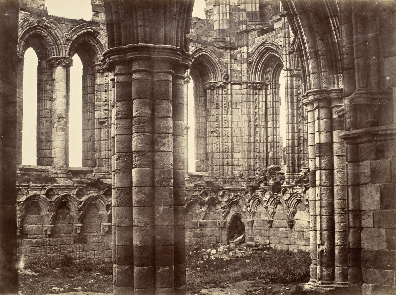 Whitby Abbey, Yorkshire, Noord Transept door Benjamin Brecknell Turner