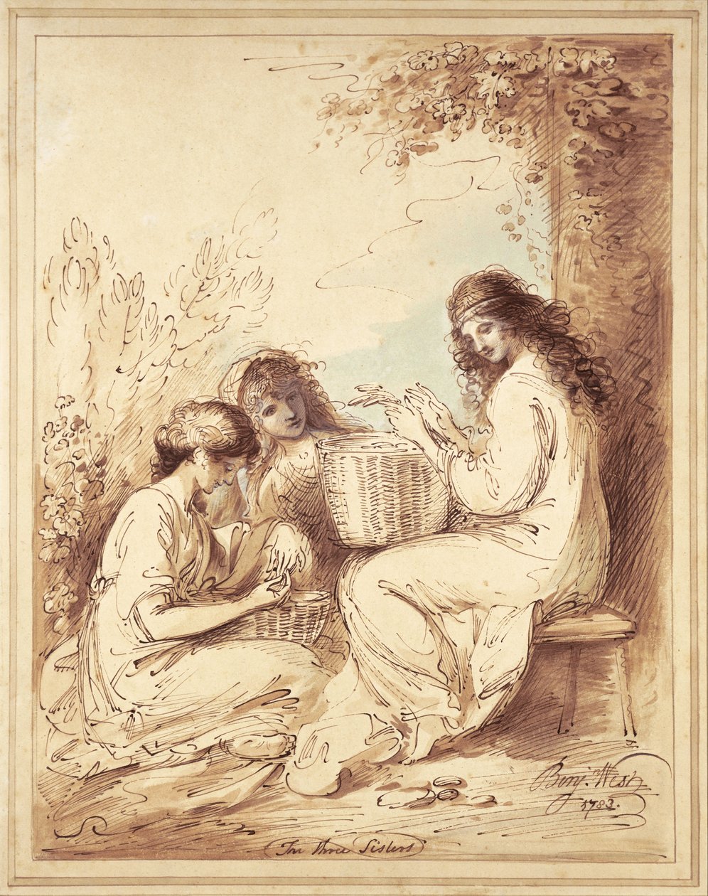 De Drie Zusters door Benjamin West