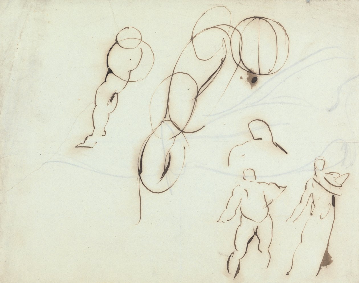 Figurenstudies door Benjamin Robert Haydon