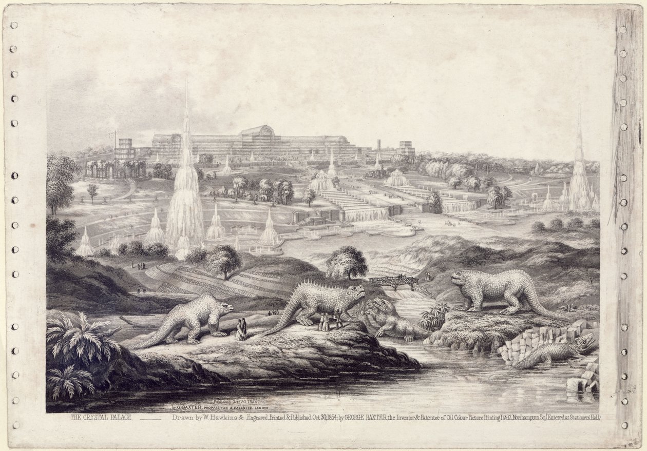Het Crystal Palace door Benjamin Waterhouse Hawkins