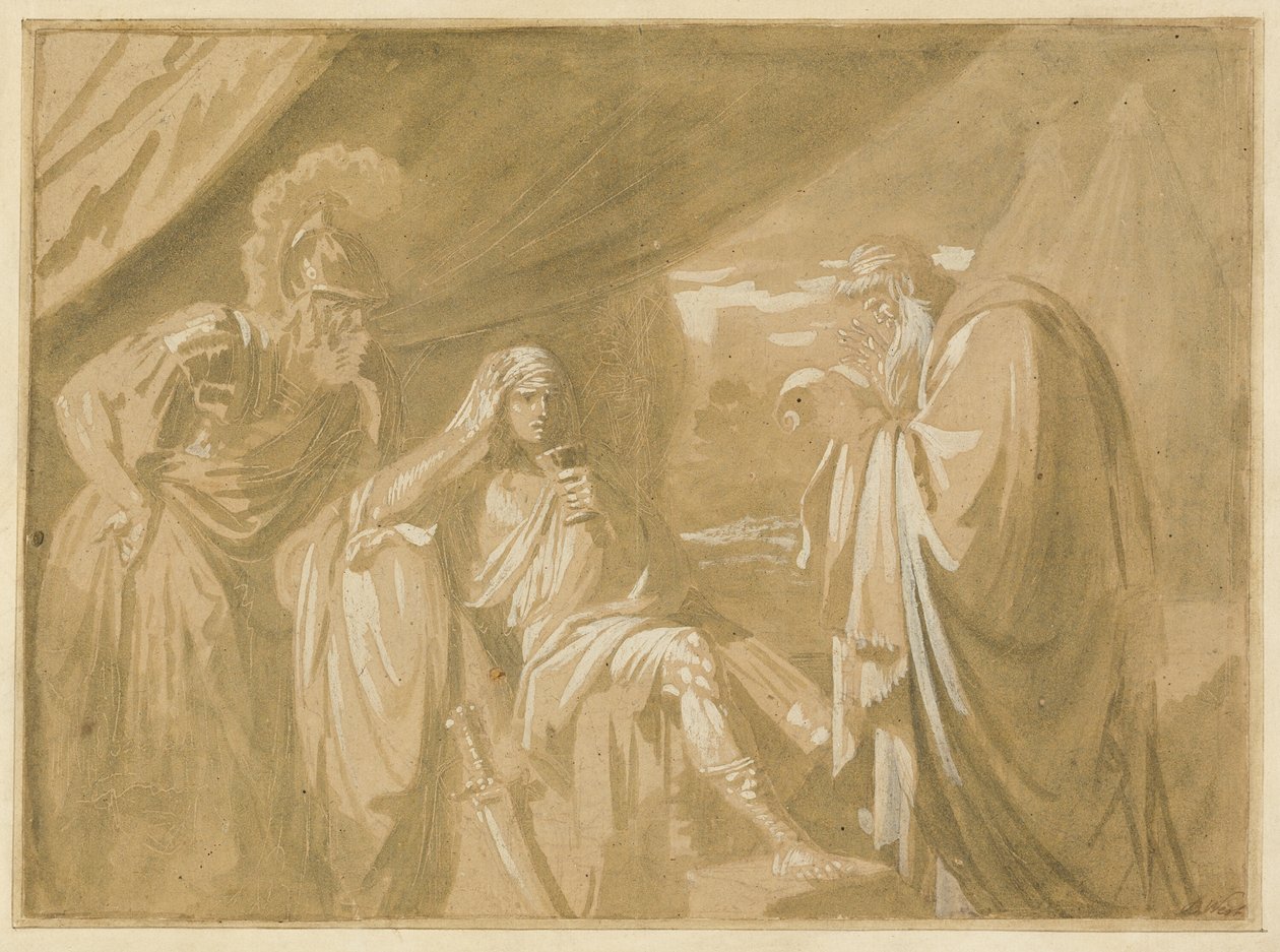 Alexanders vertrouwen in zijn arts Filippus door Benjamin West