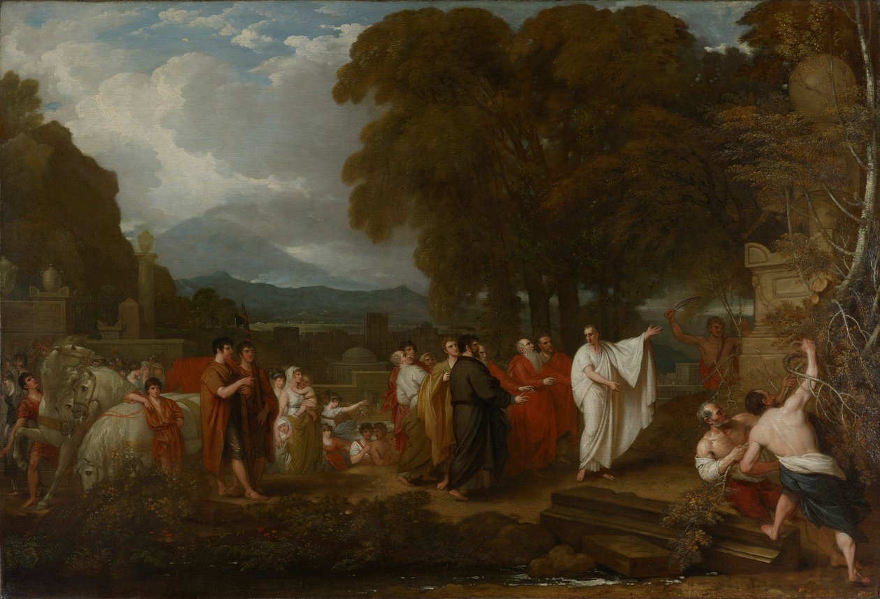 Cicero ontdekt het graf van Archimedes door Benjamin West