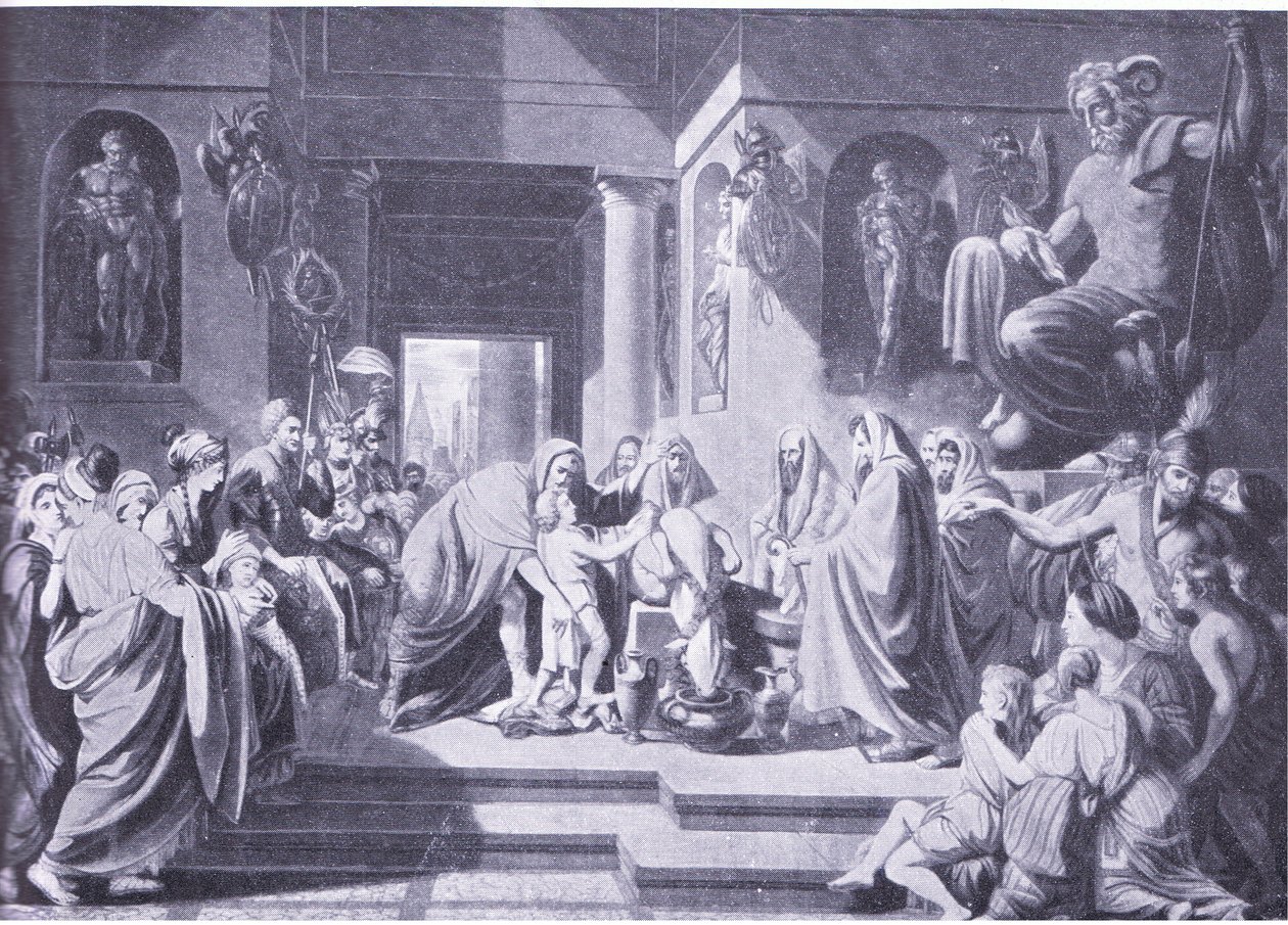 Hannibal zweert eeuwige vijandschap aan Rome door Benjamin West
