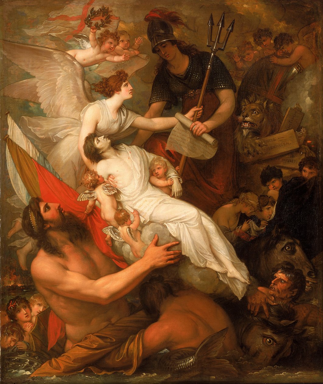 De onsterfelijkheid van Nelson door Benjamin West