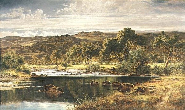 Een Heldere Middag, Noord-Wales door Benjamin Williams Leader