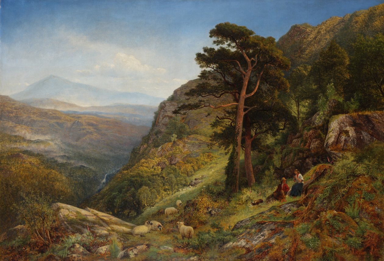 Op de Heuvels boven Betws-y-Coed, Wales door Benjamin Williams Leader