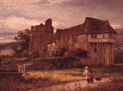 Stokesay Castle, Shropshire door Benjamin Williams Leader