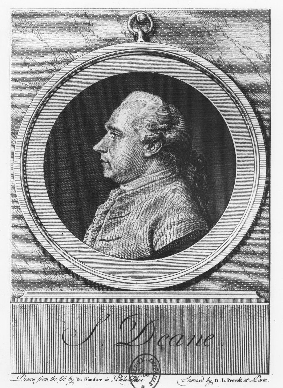 Silas Deane door Benoit Louis Prevost