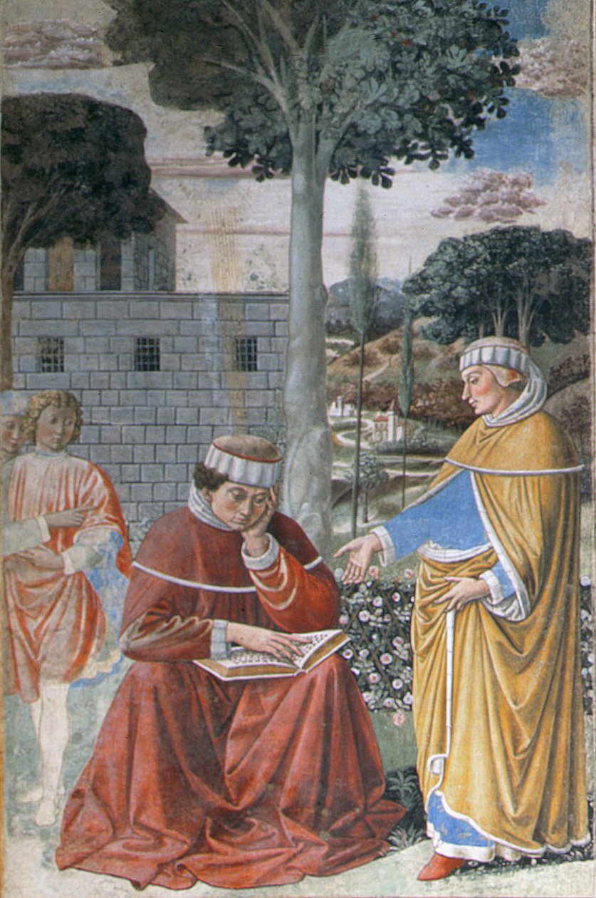 Episodes uit het Leven van St. Augustinus (detail) door Benozzo di Lese di Sandro Gozzoli