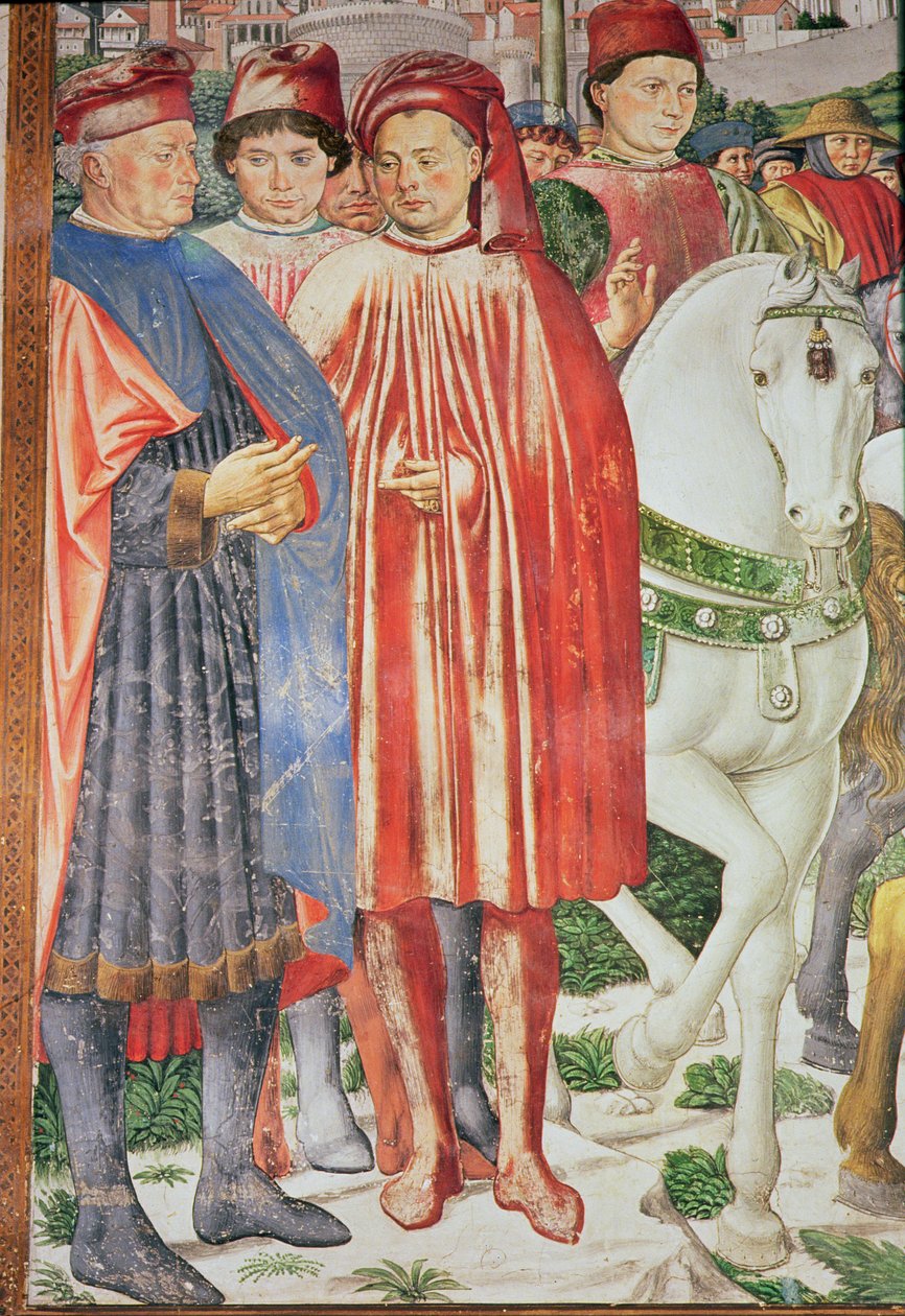 Het leven van St. Augustinus (detail) door Benozzo di Lese di Sandro Gozzoli
