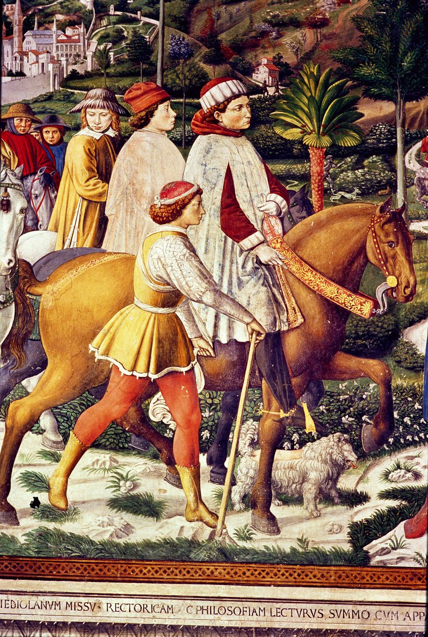Het leven van St. Augustinus (detail) door Benozzo di Lese di Sandro Gozzoli