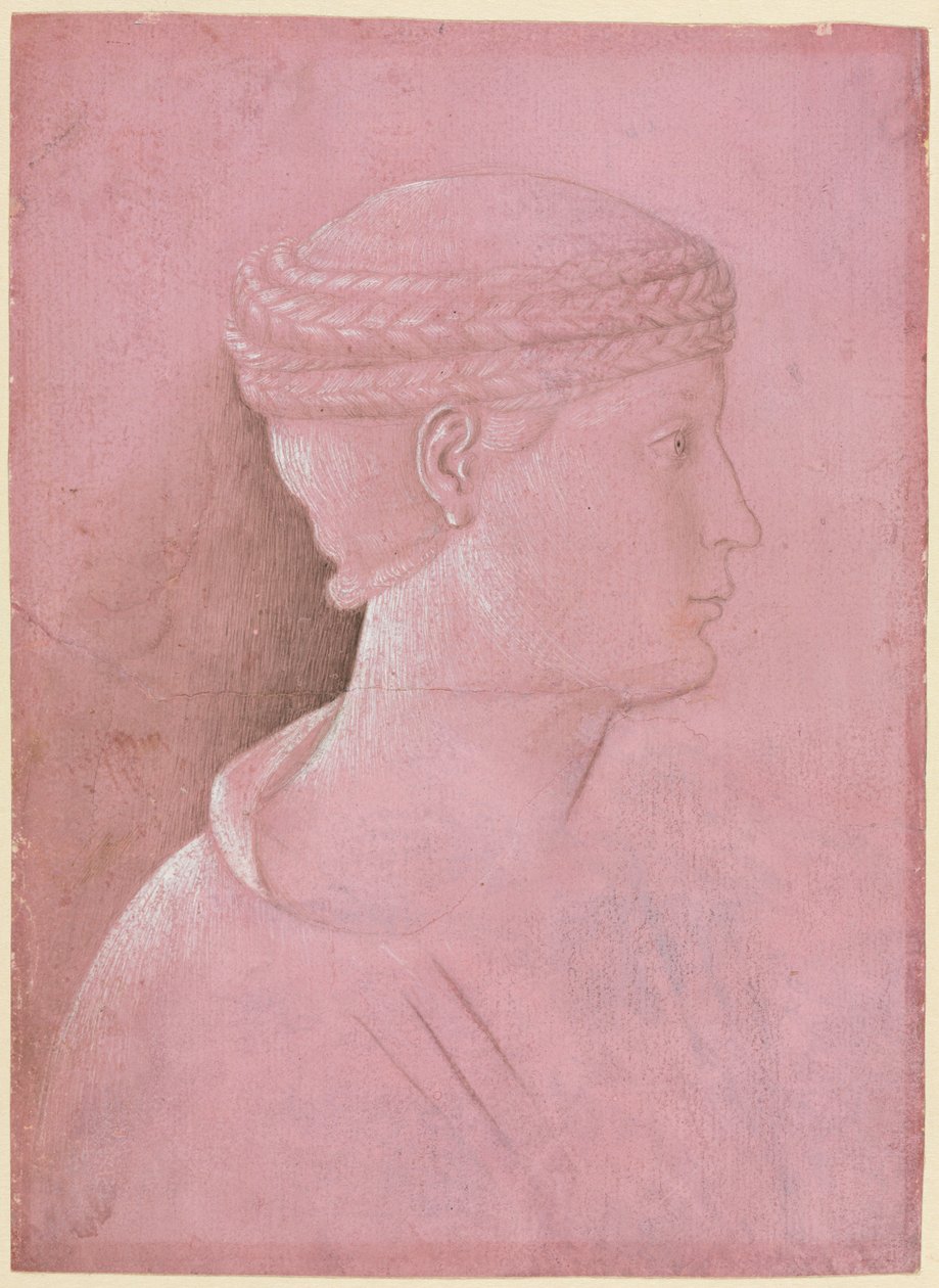 Borstbeeld van een vrouw (recto) door Benozzo Gozzoli