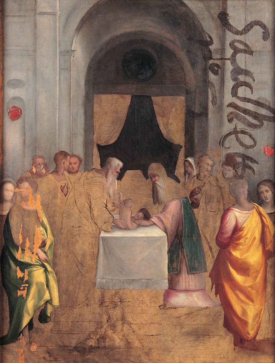 Presentatie in de Tempel door Benvenuto Tisi