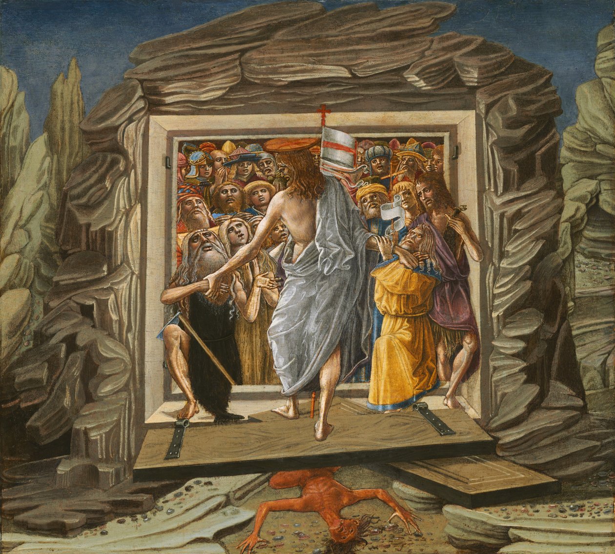 Christus in het voorgeborchte door Benvenuto di Giovanni