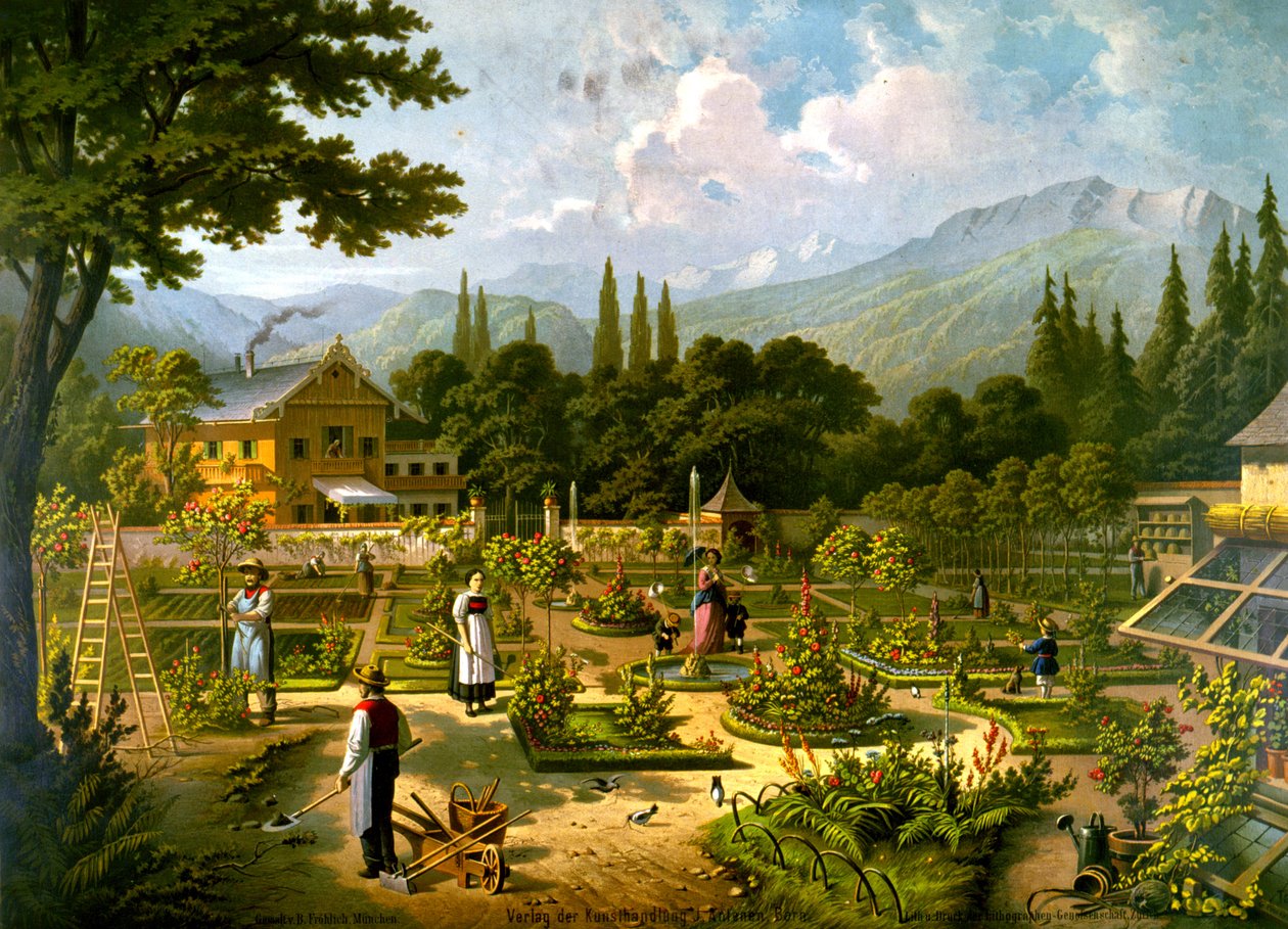 Tuinieren in Zwitserland door Bernard Frohlich