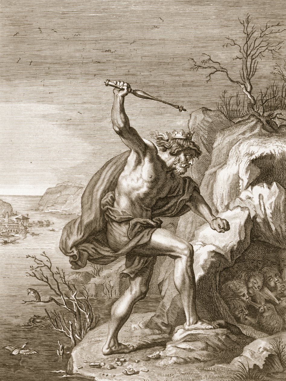 Alcyone en Ceux Veranderd in Vogels, 1730 door Bernard Picart
