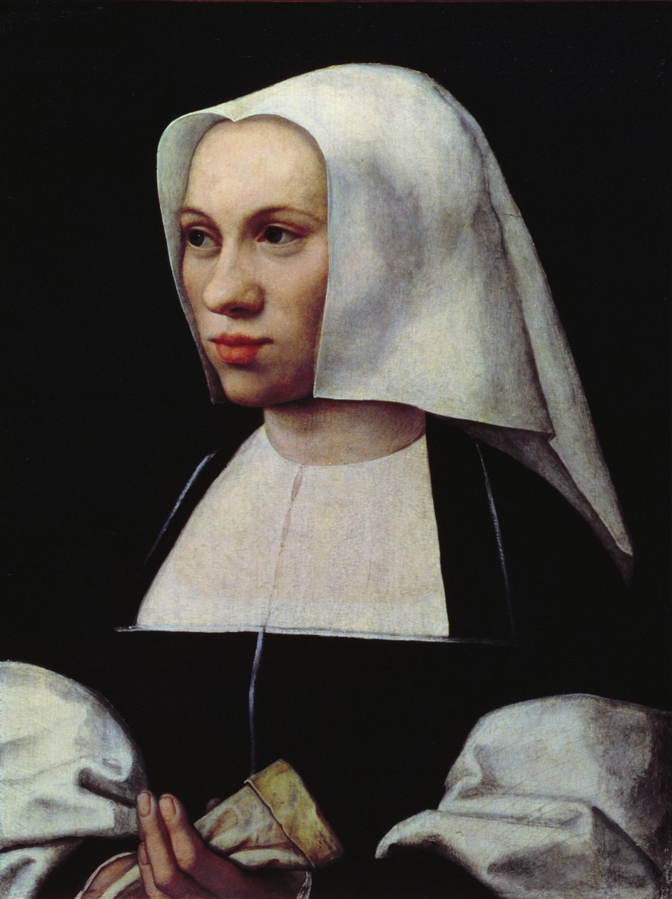 Portret van een vrouw, ca. 1521-25 door Bernard van Orley
