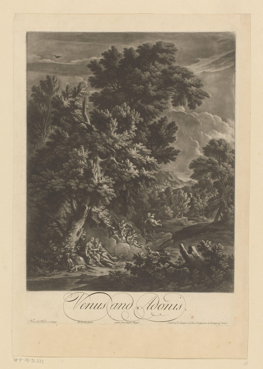 Venus en Adonis door Bernard Lens (II)