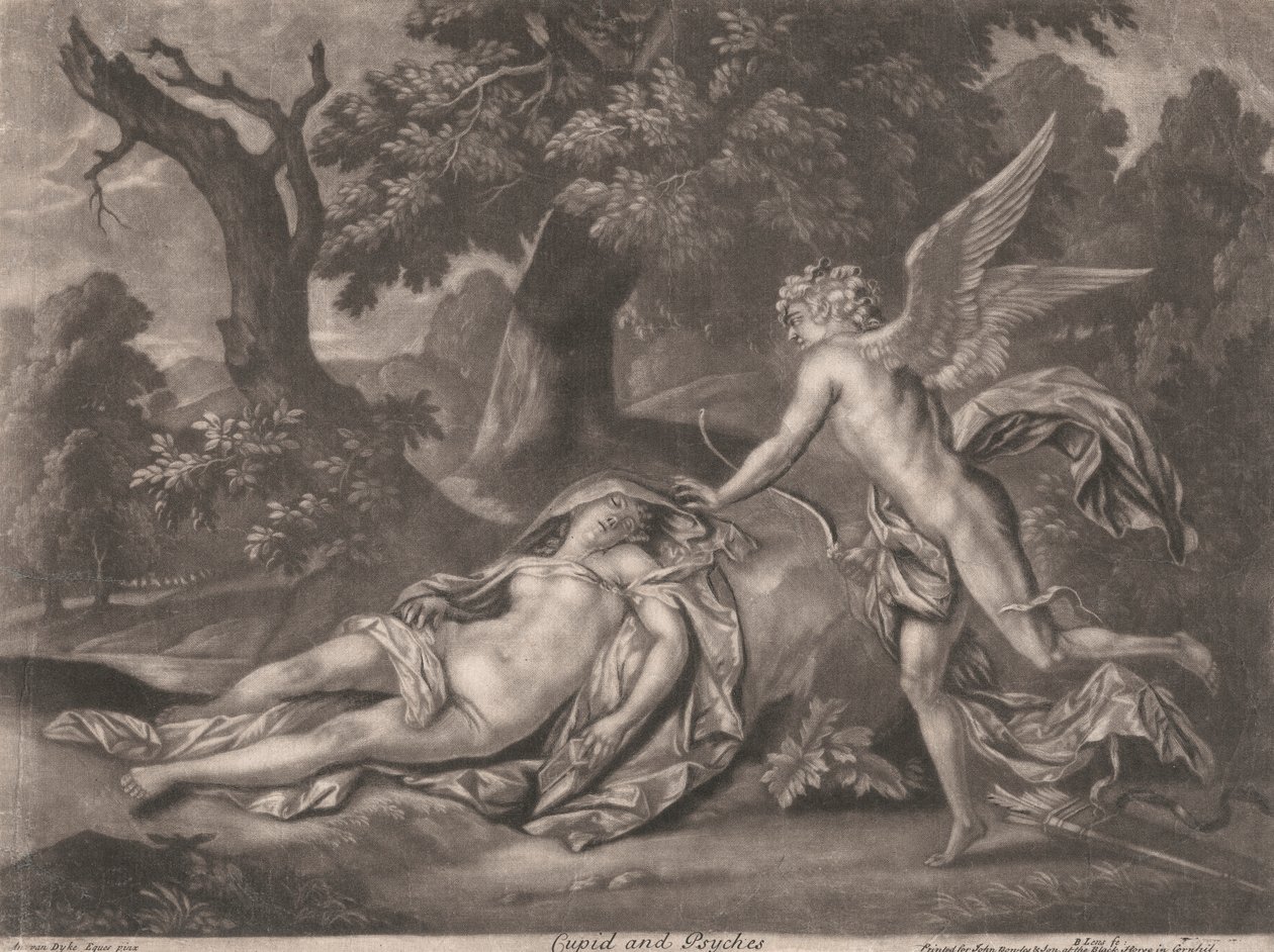 Cupido en Psyche door Bernard Lens
