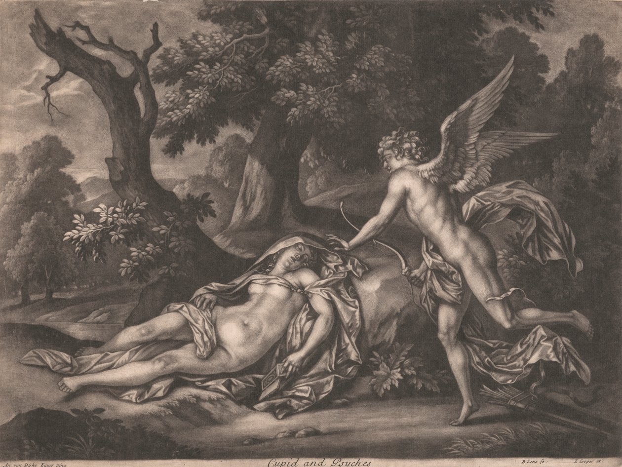 Cupido en Psyche door Bernard Lens