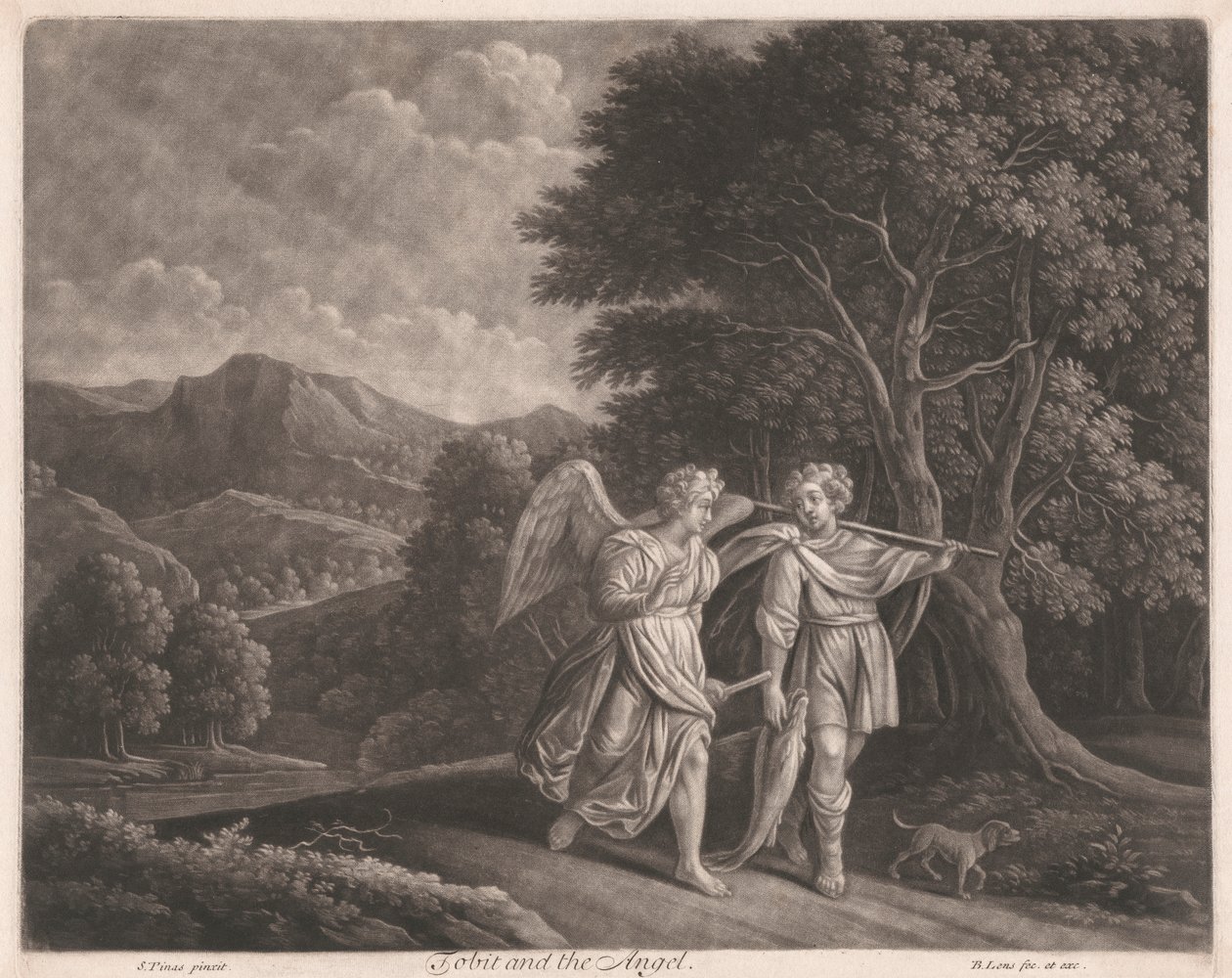 Tobit en de Engel door Bernard Lens