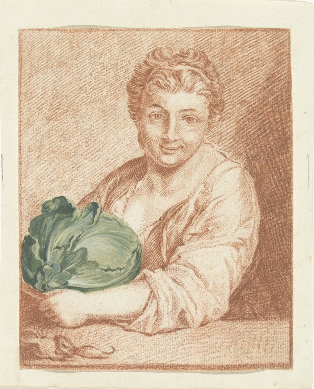 Het meisje met de bloemkool door Bernard Picart