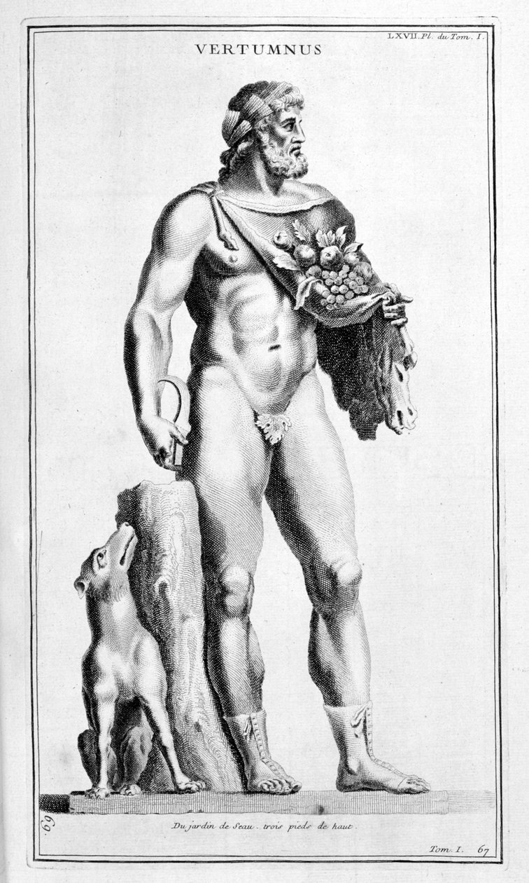 Vertumnus, 1757 door Bernard de Montfaucon