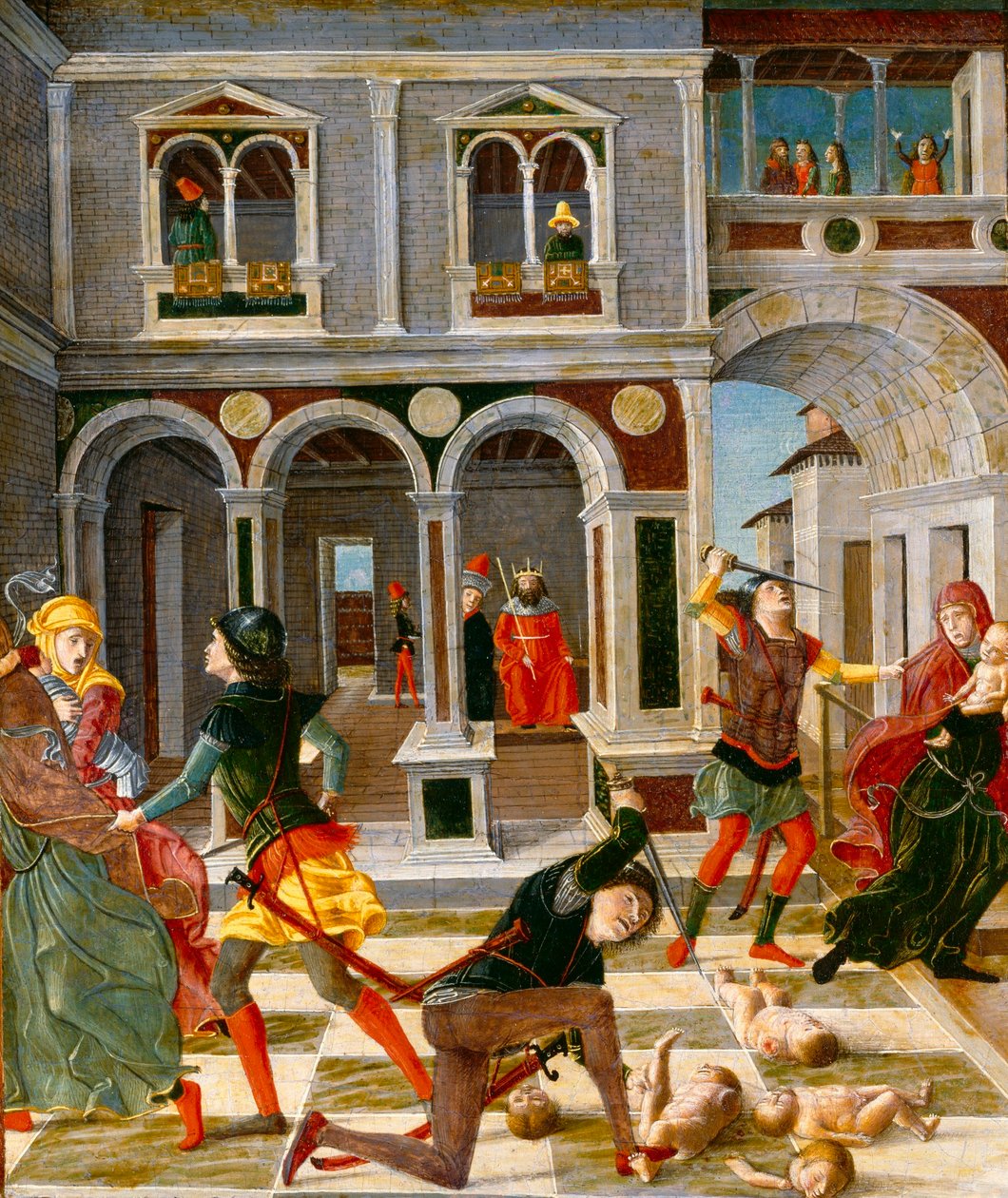 De slachting van de onschuldigen door Bernardino Butinone