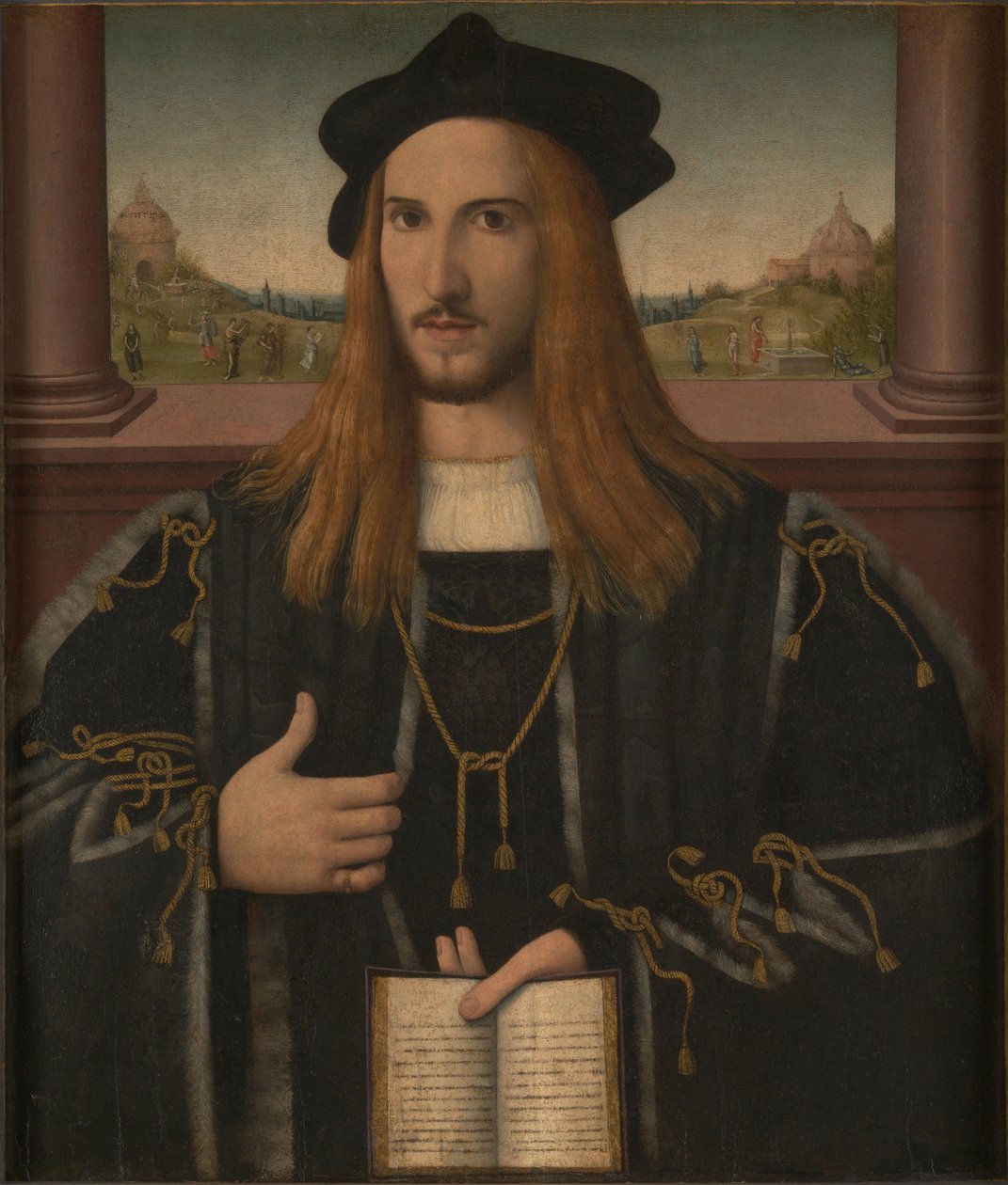 Portret van Alberto Pio, 1512 door Bernardino Loschi