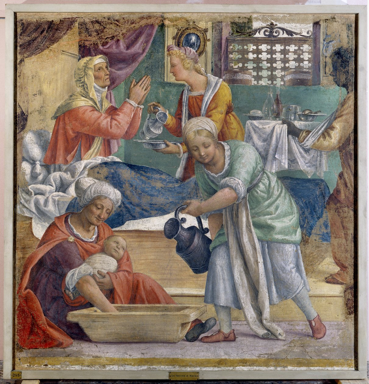 Geboorte van de Maagd door Bernardino Luini
