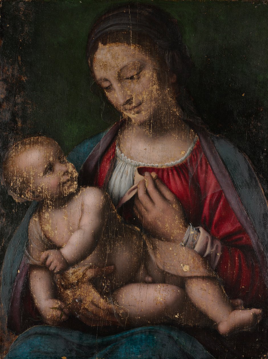 Maagd en Kind, 16e eeuw door Bernardino Luini