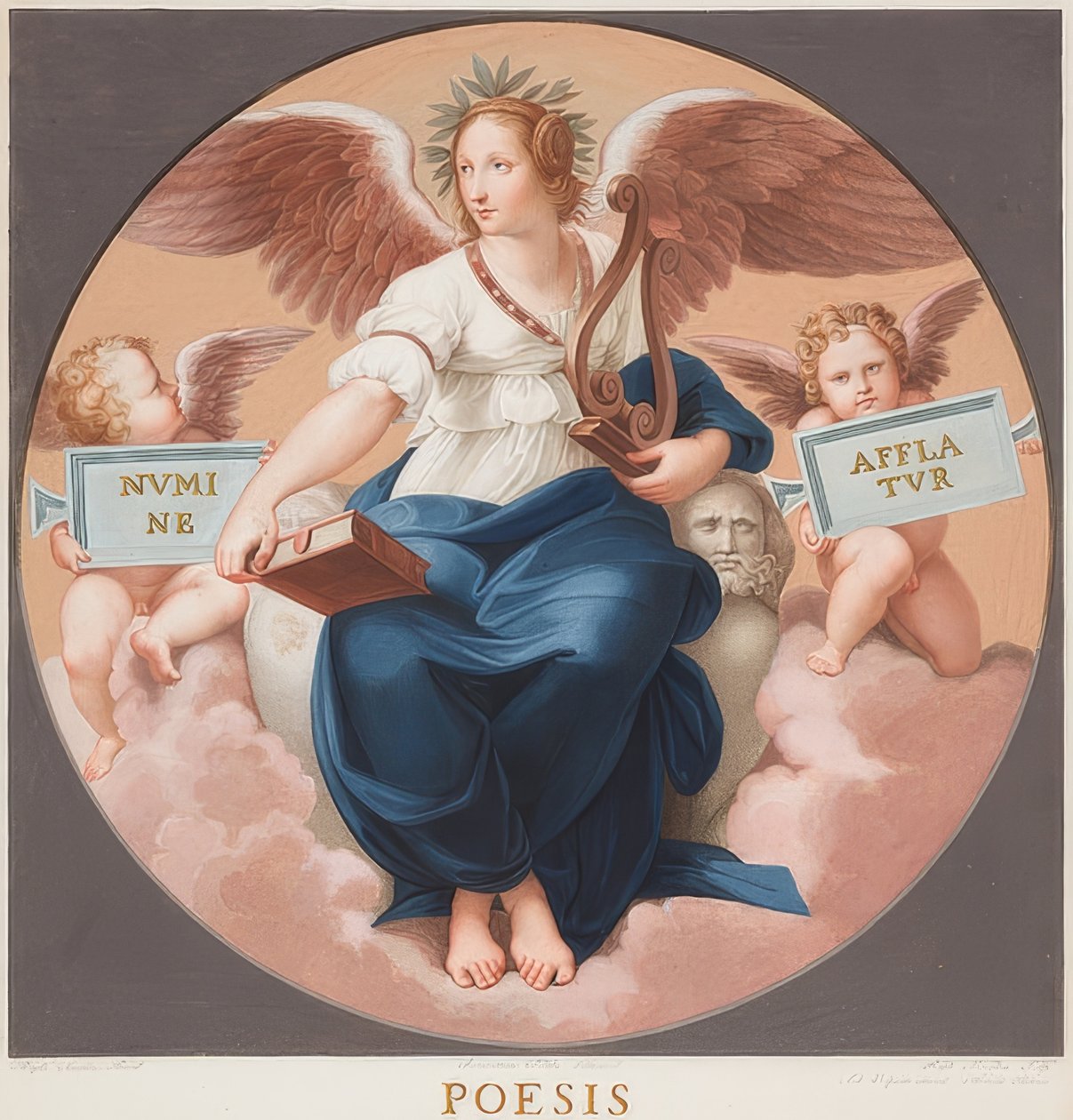 Poëzie (Stanza della Segnatura) door Bernardino Nocchi