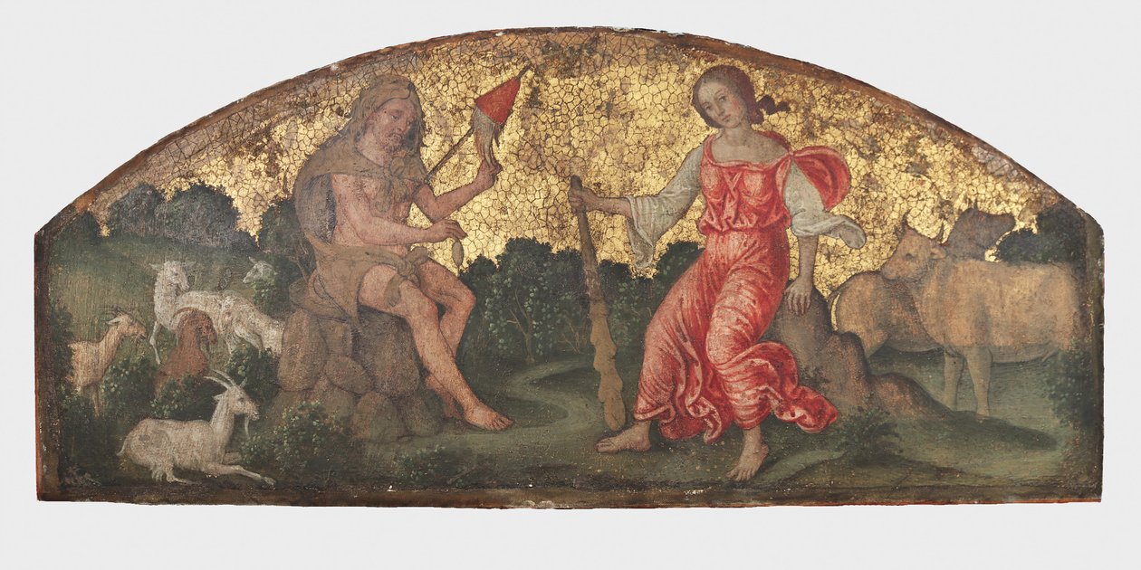Hercules en Omphale door Bernardino Pinturicchio