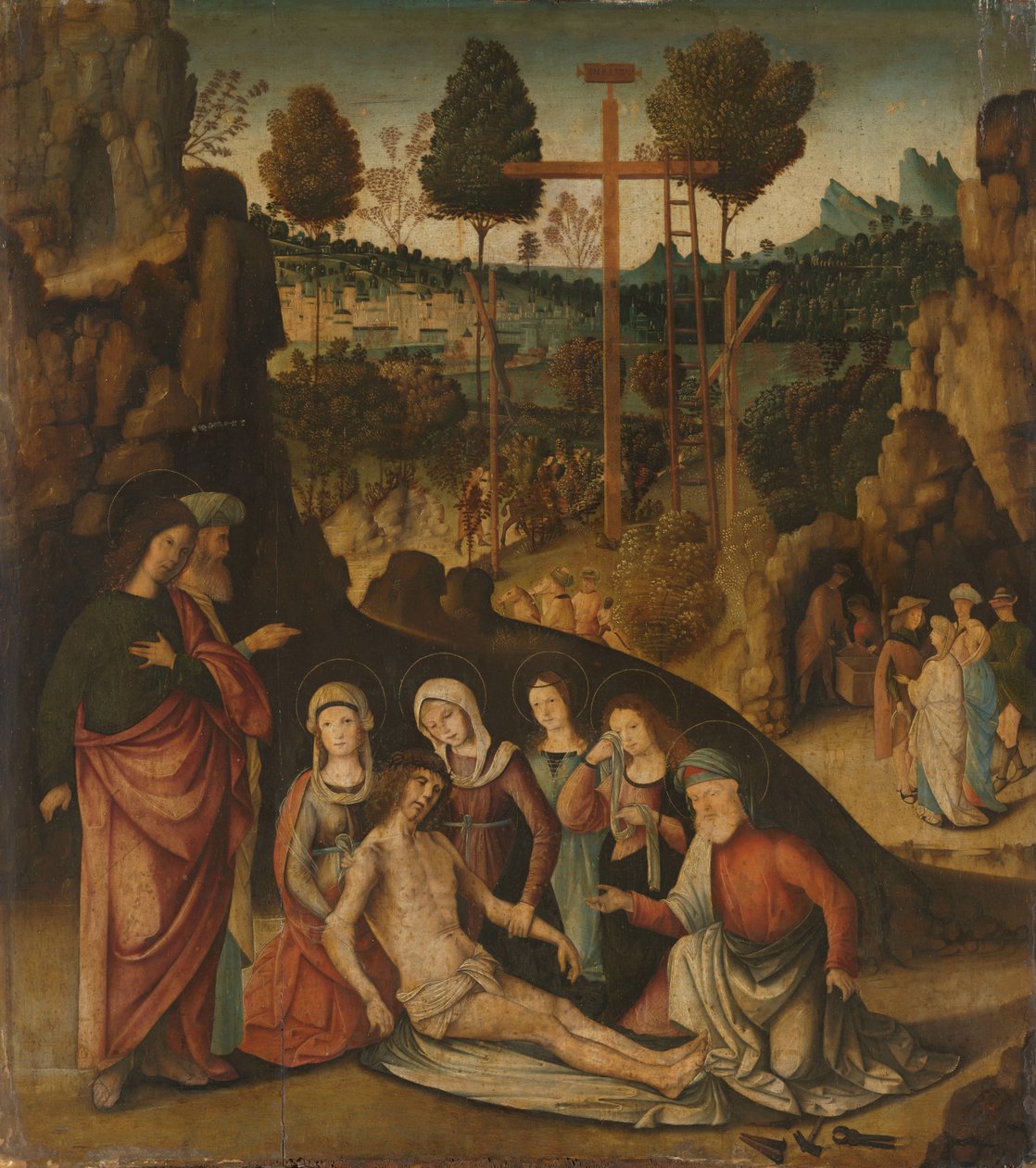 Rouw om Christus door Bernardino Zaganelli di Bosio (attributed to)