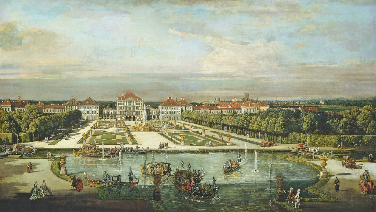 Slot Nymphenburg, München door Bernardo Bellotto