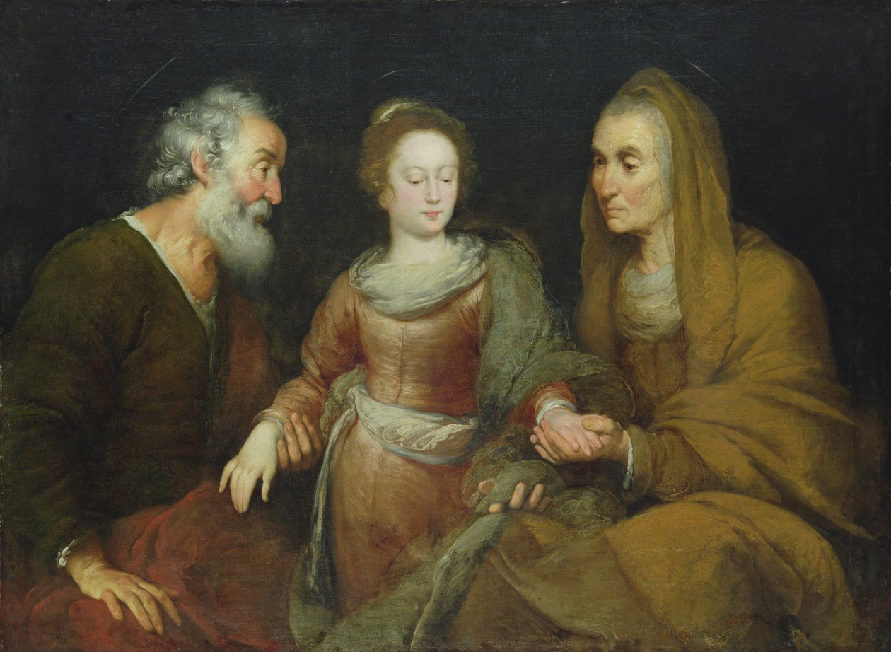 De opvoeding van Maria door Bernardo Strozzi