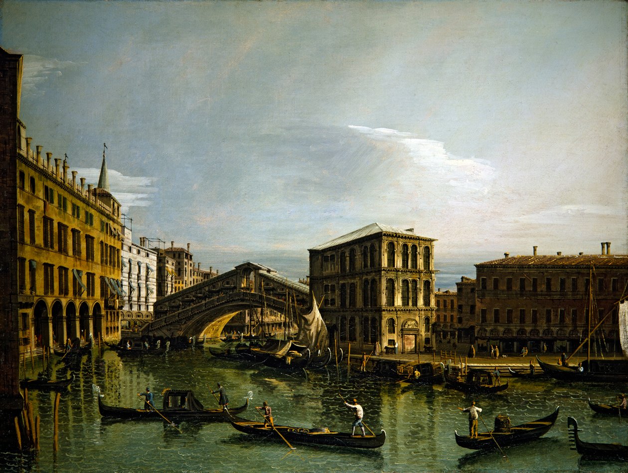 Het Grote Kanaal, Venetië door Bernardo Bellotto