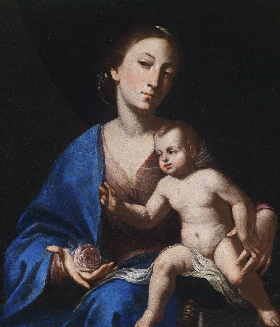 De maagd en het kind door Bernardo Cavallino