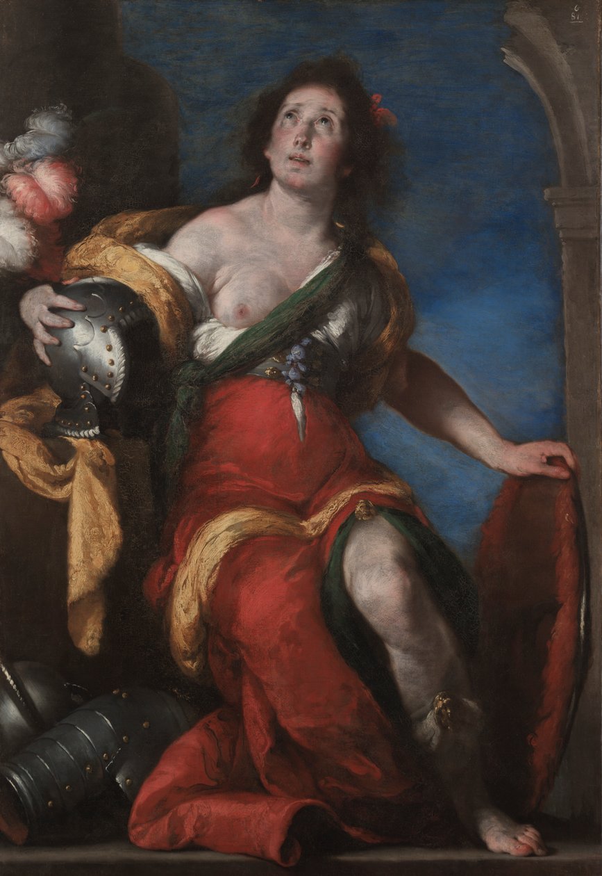 Allegorisch figuur, ca. 1636 door Bernardo Strozzi