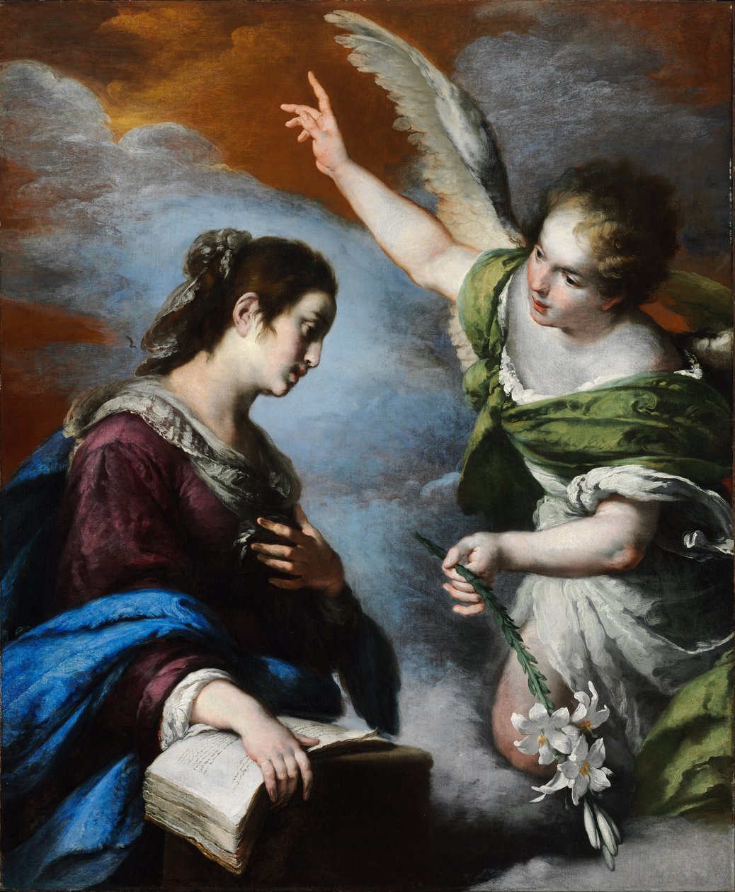 Annunciatie door Bernardo Strozzi