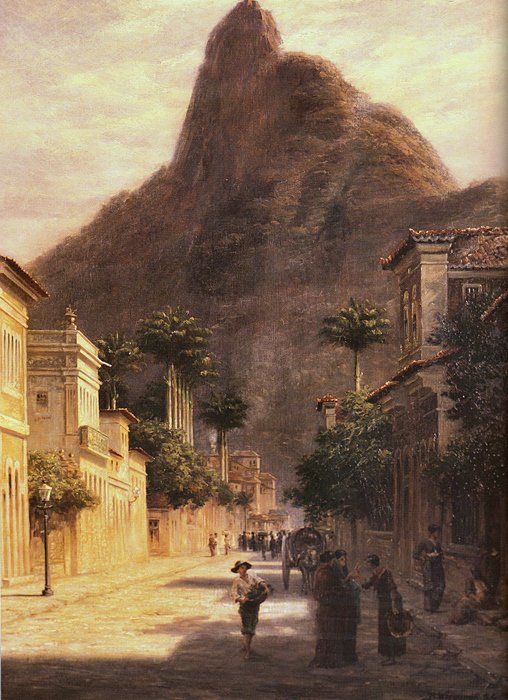 De Suikerbroodberg vanaf Rua Sao Clemente, Rio de Janeiro door Bernhard Wiegandt