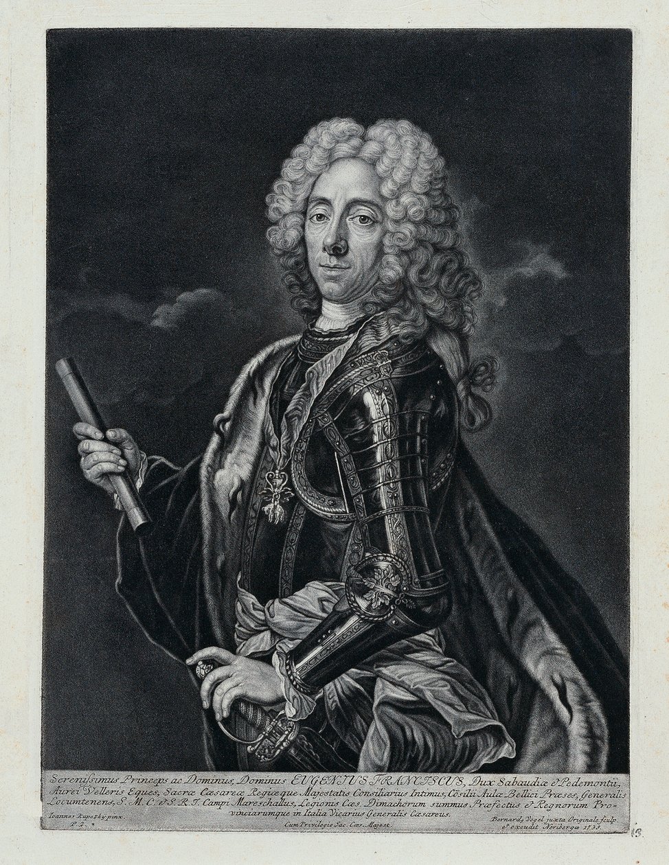 Prins Eugen van Savoye door Bernhard Vogel