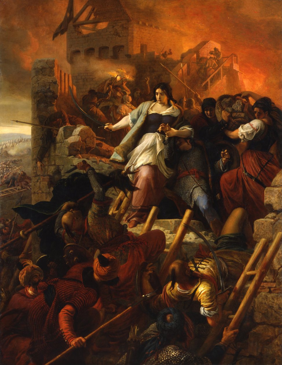 De Vrouwen van Eger, 1867 door Bertalan Székely