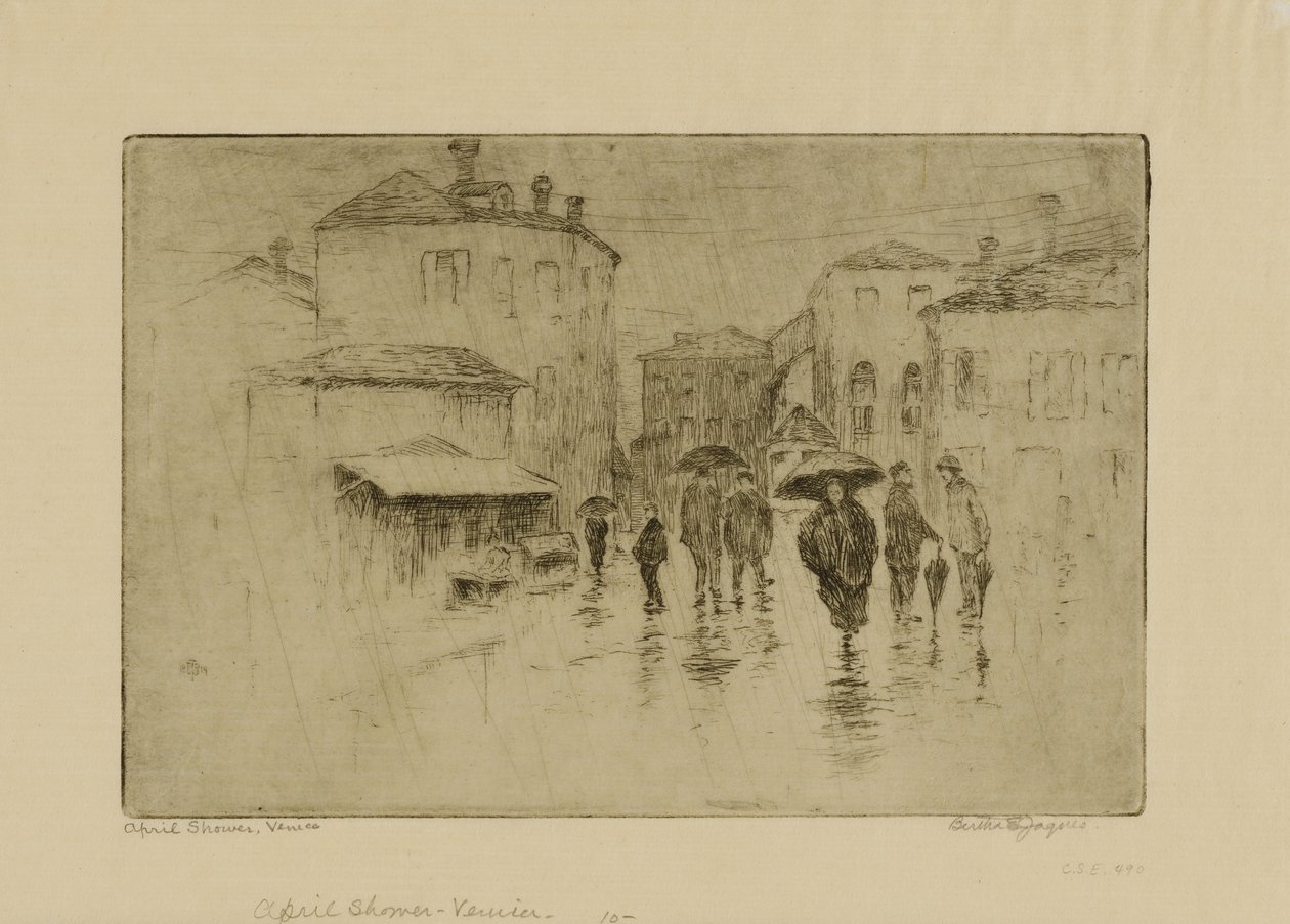 April Douche, Venetië door Bertha E. Jaques