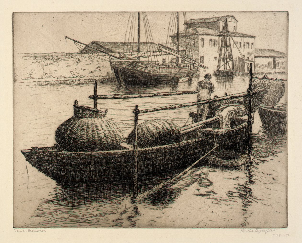 Visser Venetië door Bertha E. Jaques