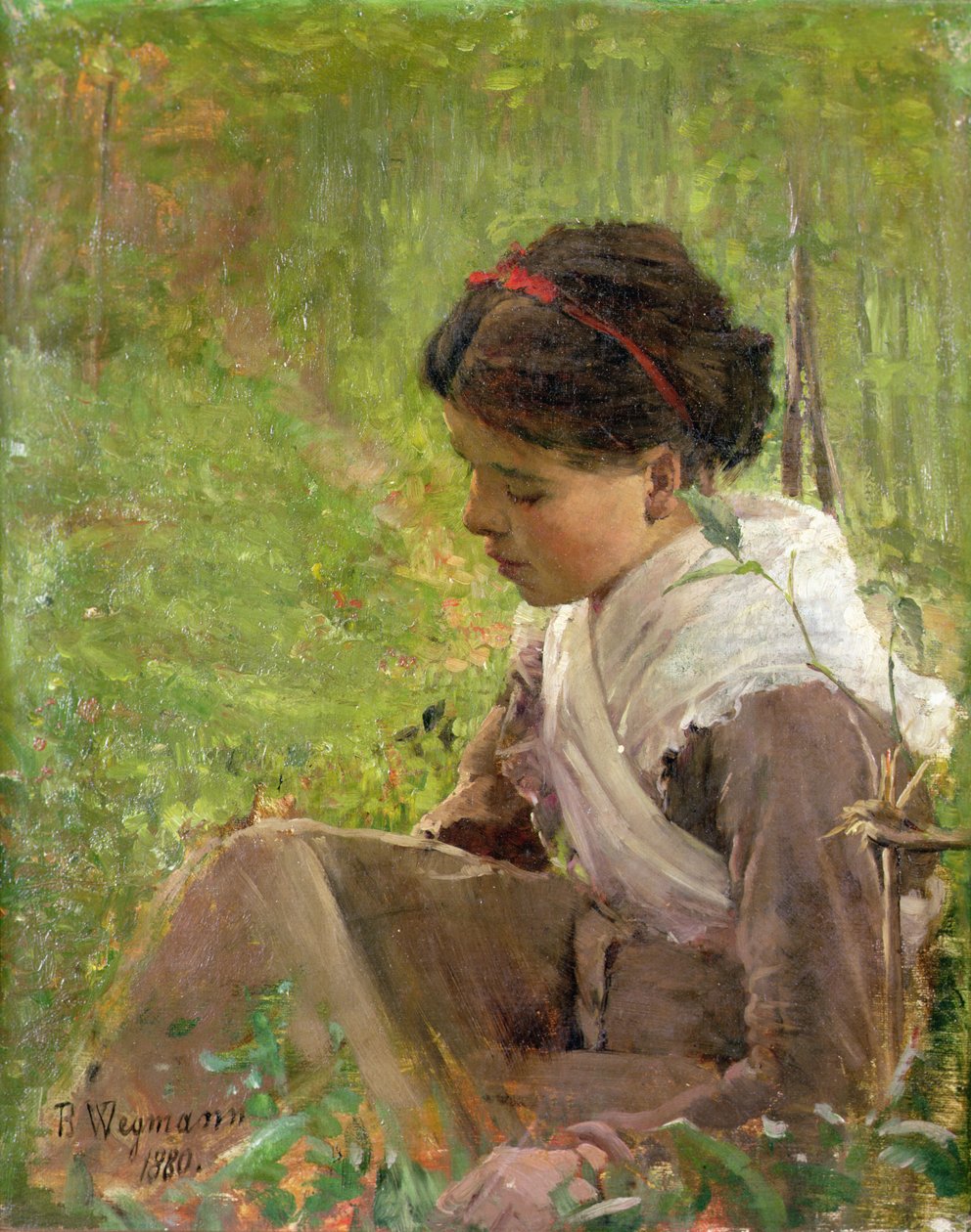 In het bos door Bertha Wegmann
