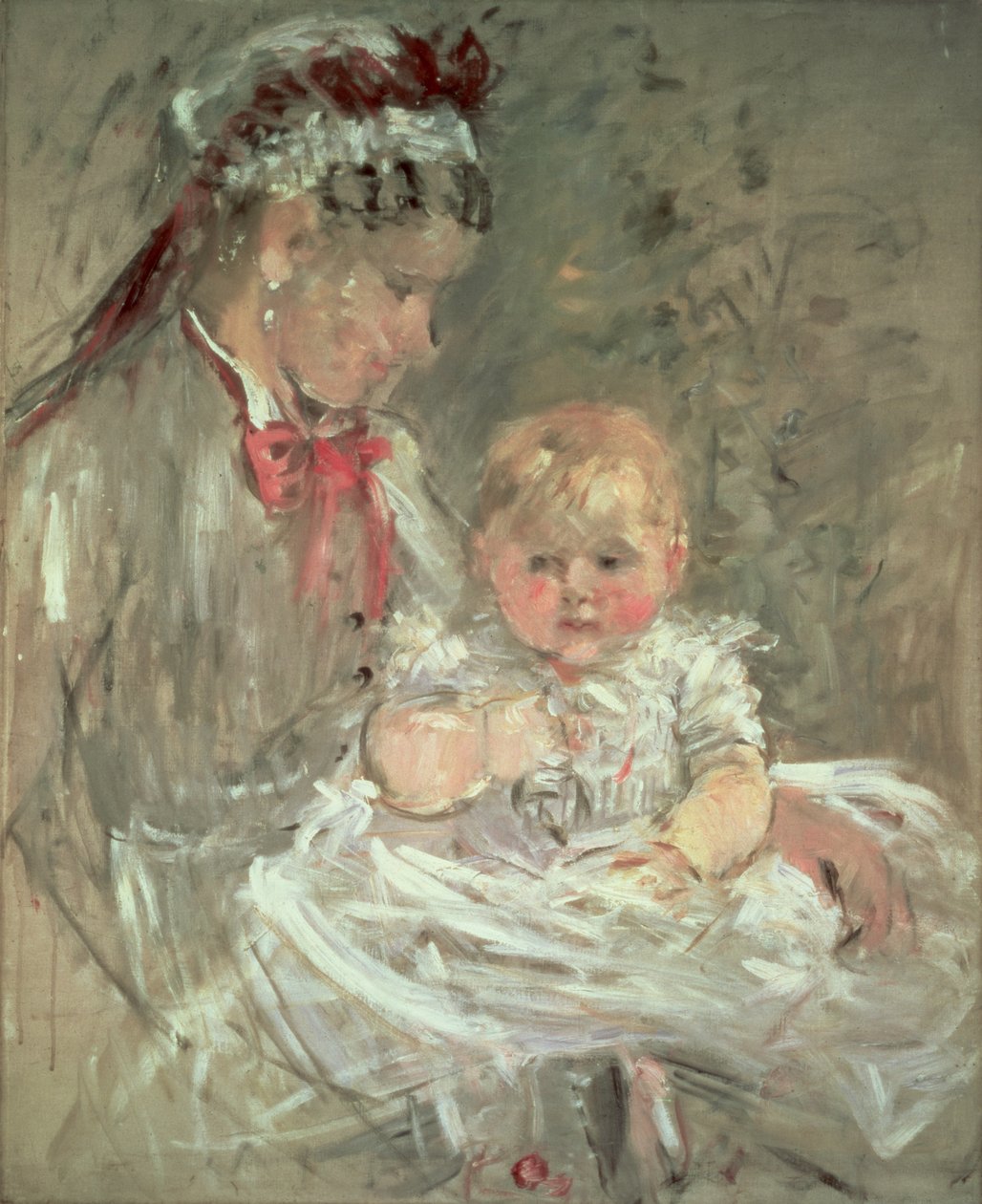 Julie Manet en haar Verzorgster door Berthe Morisot